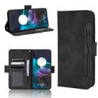 For Motorola Edge 30 Skin Feel Calf Texture Card Slots Leather Phone Case(Black) - 1