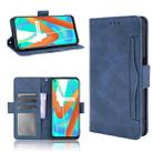 For OPPO Realme 9 5G India / V13 5G / 8 5G Skin Feel Calf Texture Card Slots Leather Phone Case(Blue) - 1