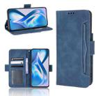 For OnePlus Ace 5G / 10R Skin Feel Calf Texture Card Slots Leather Phone Case(Blue) - 1