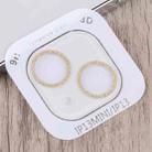 For iPhone 13 Glitter Ring Tempered Glass Camera Lens Film(Gold) - 3