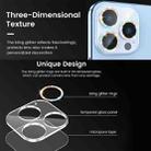 For iPhone 13 Glitter Ring Tempered Glass Camera Lens Film(Gold) - 5