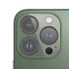 For iPhone 13 Pro / 13 Pro Max Glitter Ring Tempered Glass Camera Lens Film (Black) - 1