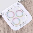 For iPhone 12 Pro Glitter Ring Tempered Glass Camera Lens Film(Colorful) - 3
