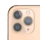 Glitter Ring Tempered Glass Camera Lens Film For iPhone 11 Pro / 11 Pro Max(Gold) - 1