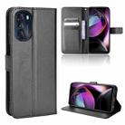 For Motorola Moto G 5G 2022 Diamond Texture Leather Phone Case(Black) - 1