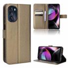 For Motorola Moto G 5G 2022 Diamond Texture Leather Phone Case(Brown) - 1