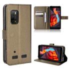 For Ulefone Armor X10 / X10 Pro Diamond Texture Leather Phone Case(Brown) - 1