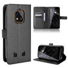 For Oukitel WP18 Diamond Texture Leather Phone Case(Black) - 1