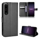 For Sony Xperia 1 IV Diamond Texture Leather Phone Case(Black) - 1