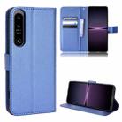 For Sony Xperia 1 IV Diamond Texture Leather Phone Case(Blue) - 1