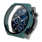 For Huawei Watch GT 3 Pro 46mm PC + Tempered Glass Watch Case(Pine Needle Green) - 1
