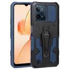 For OPPO Realme C31 Armor Warrior PC + TPU Phone Case(Blue) - 1