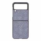 For Samsung Galaxy Z Flip3 5G Glitter PU Leather Phone Case(Black) - 1