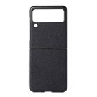 For Samsung Galaxy Z Flip3 5G Genuine Leather Lychee Texture Phone Case(Blue) - 1