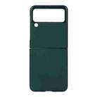 For Samsung Galaxy Z Flip3 5G Sheep Texture Genuine Leather Phone Case(Green) - 1