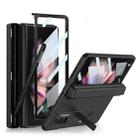 For Samsung Galaxy Z Fold3 5G GKK Integrated Magnetic Full Coverage Phone Flip Case with Pen Box(Black) - 1