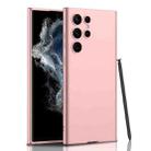 For Samsung Galaxy S22 Ultra 5G GKK Ultra-thin Skin Feel Phone Case with Stylus(Pink) - 1