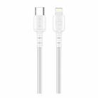 awei CL-118L 20W Type-C / USB-C to 8 Pin Fast Charging Data Cable, Length: 1m(White) - 1