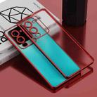 For vivo S15 Electroplated Frosted Phone Case(Red) - 1