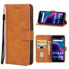 For BLU J9L Leather Phone Case(Brown) - 1