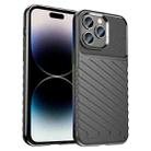 For iPhone 14 Pro Thunderbolt Shockproof TPU Phone Case (Black) - 1