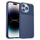 For iPhone 14 Pro Thunderbolt Shockproof TPU Phone Case (Blue) - 1