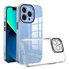 For iPhone 13 Pro Max TPU + Acrylic Transparent Phone Case with Lens Film (Black) - 1