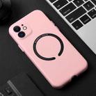 For iPhone 13 Magsafe Magnetic Leather Phone Case(Pink) - 1