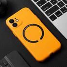 For iPhone 13 Magsafe Magnetic Leather Phone Case(Yellow) - 1