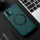 For iPhone 13 Pro Magsafe Magnetic Leather Phone Case (Green) - 1