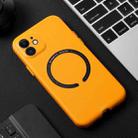 For iPhone 13 Pro Max Magsafe Magnetic Leather Phone Case (Yellow) - 1