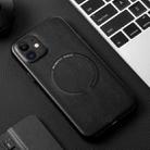 For iPhone 12 Magsafe Magnetic Leather Phone Case(Black) - 1