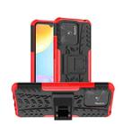 For Xiaomi Redmi 10C 4G Global Tire Texture TPU + PC Phone Case with Holder(Red) - 1