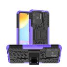 For Xiaomi Redmi 10C 4G Global Tire Texture TPU + PC Phone Case with Holder(Purple) - 1