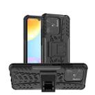 For Xiaomi Redmi 10C 4G Global Tire Texture TPU + PC Phone Case with Holder(Black) - 1
