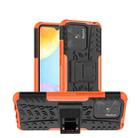 For Xiaomi Redmi 10C 4G Global Tire Texture TPU + PC Phone Case with Holder(Orange) - 1