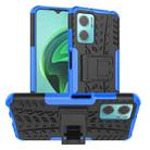 For Xiaomi Redmi Note 11E 5G Tire Texture TPU + PC Phone Case with Holder(Blue) - 1
