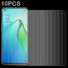 10 PCS 0.26mm 9H 2.5D Tempered Glass Film For OPPO Reno8 Pro - 1