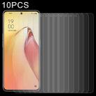 10 PCS 0.26mm 9H 2.5D Tempered Glass Film For OPPO Reno8 Pro+ - 1