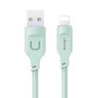 USAMS US-SJ565 Lithe Series 1.2m USB to 8 Pin Fast Charging Cable with Indicator Light(Green) - 1