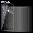 50 PCS 0.26mm 9H 2.5D Tempered Glass Film For Oukitel WP18 - 1