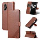 For OPPO K10 Pro AZNS Sheepskin Texture Flip Leather Phone Case(Brown) - 1