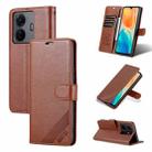 For vivo S15e AZNS Sheepskin Texture Flip Leather Phone Case(Brown) - 1