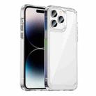 For iPhone 14 Pro Colorful Series Acrylic + TPU Phone Case (Transparent) - 1