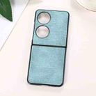 For Huawei P50 Pocket Brugg Texture PU+TPU+PC Shockproof Phone Case(Light Green) - 1