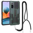 For Xiaomi Redmi Note 11 Pro Global Vanguard Lanyard Kickstand TPU + PC Phone Case(Green) - 1