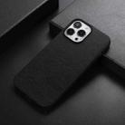 For iPhone 13 Pro Max FaletteTexture PU+TPU+PC Shockproof Phone Case (Black) - 1