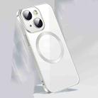 For iPhone 13 MagSafe Magnetic Phone Case with Lens Film(Silver) - 1