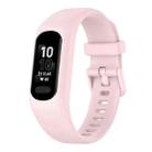 For Garmin Smart 5 Solid Color Silicone Watch Band(Rose Pink) - 1