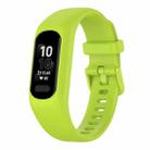 For Garmin Smart 5 Solid Color Silicone Watch Band(Lime Green) - 1